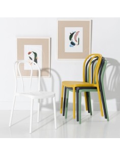Silla de exterior apilable ANABELLINI de polipropileno... 2