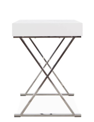 Ambiente de trabalho moderno e minimalista JATO, 120, aço, branco