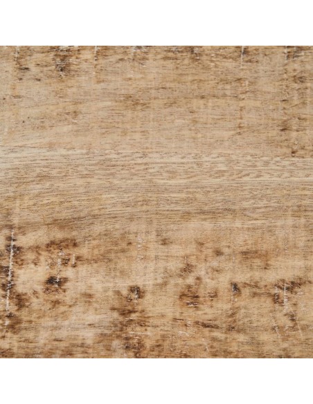 Mueble TV SASHI 4 puertas de madera de mango 160 x 35,50 cm,blanco rozado.