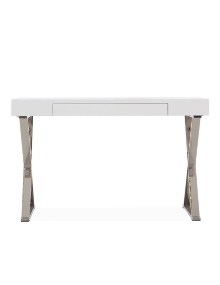 Ambiente de trabalho moderno e minimalista JATO, 120, aço, branco Ambiente de trabalho moderno e minimalista JATO, 120, aço, branco