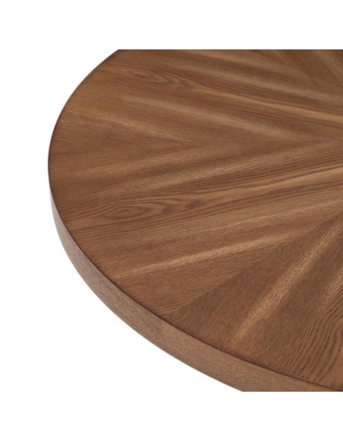 Mesa redonda TULY 100, base metal negro, tapa DM.