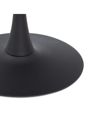Mesa redonda TULY 100, base em metal preto,...