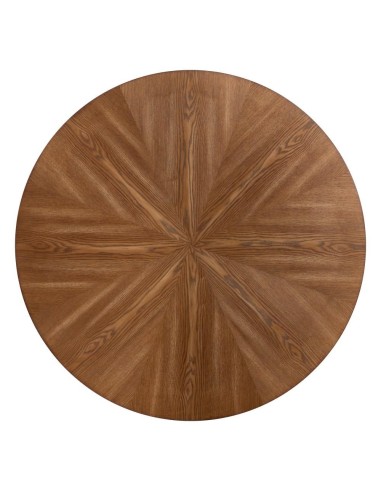 Mesa redonda TULY 100, base metal negro, tapa DM.