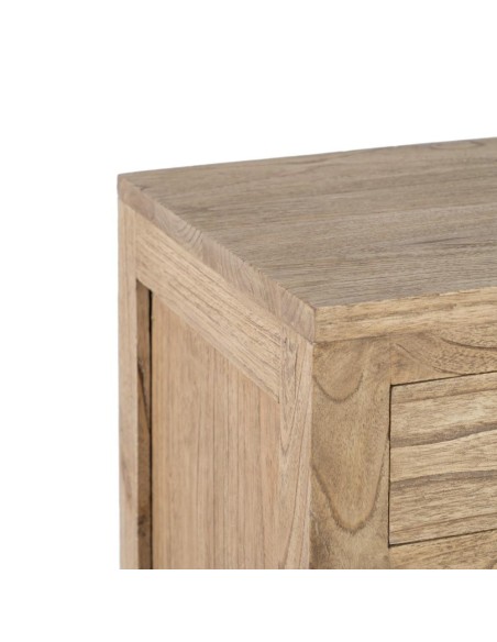 Mesa de cabeceira LENON com 5 gavetas de madeira.