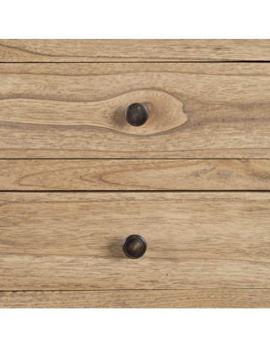 Mesita de noche LENON 5 cajones de madera.