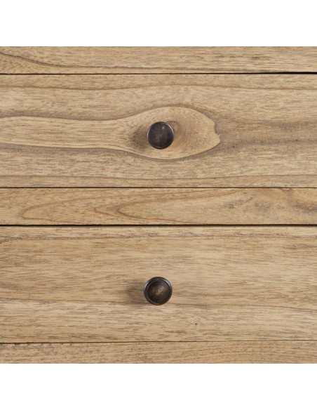 Mesa de cabeceira LENON com 5 gavetas de madeira.