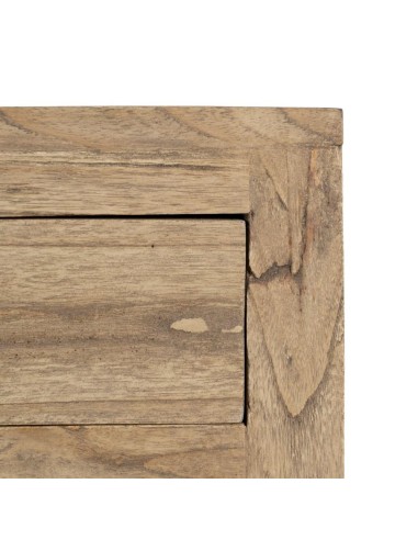 Mesa de cabeceira LENON com 5 gavetas de madeira.
