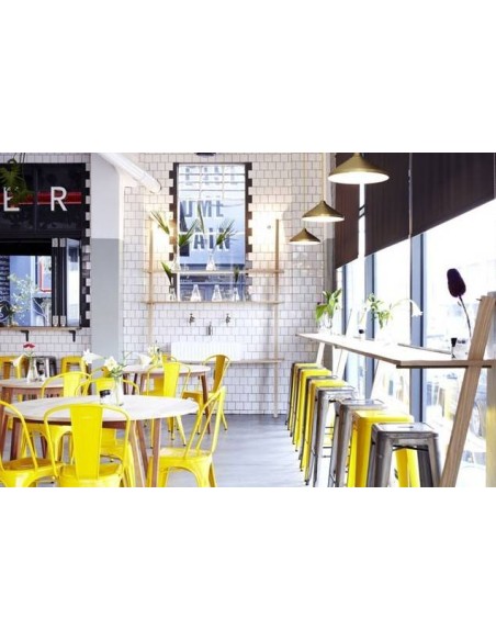 Silla de diseño | replica de Xavier Pauchard, Amarilla