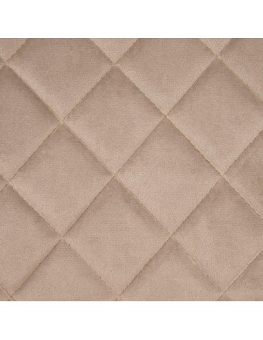 Silla ANOHA de terciopelo taupe y metal con...