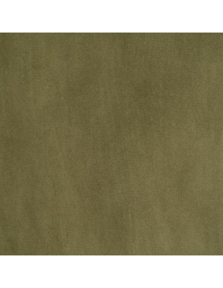 Silla de comedor CISELIA de terciopelo verde y patas de metal en negro.