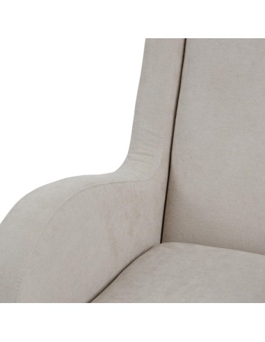 Poltrona Belina em bege acinzentado e pernas em...