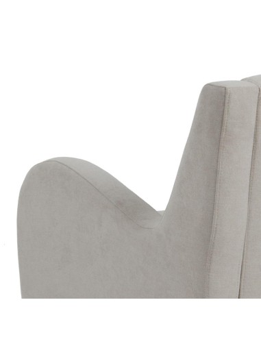 Poltrona Belina em bege acinzentado e pernas em...