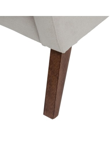 Poltrona Belina em bege acinzentado e pernas em...