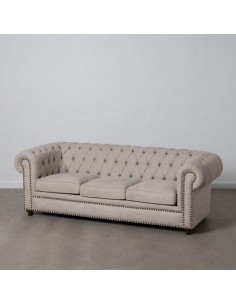 Sofá CHESTER GLAMOUR, 3 plazas, tapizado velvet beige...