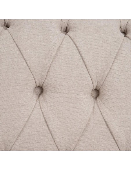 Sofá CHESTER GLAMOUR, 3 plazas, tapizado velvet beige grisáceo.