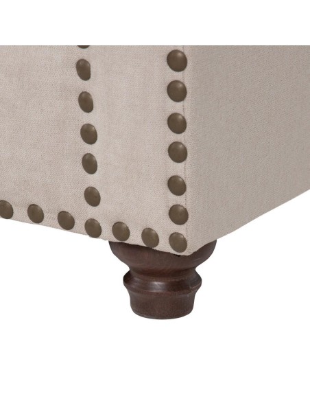 Sofá CHESTER GLAMOUR, 3 plazas, tapizado velvet beige grisáceo.