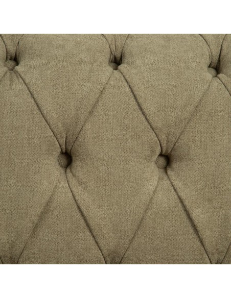 Sofá CHESTER GLAMOUR, 3 plazas, tapizado velvet verde oliva.