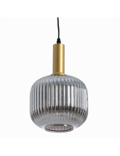 Lámpara de techo COVELL de cristal grisáceo,20 cm. 2