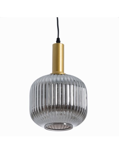 Lámpara de techo COVELL de cristal grisáceo,20 cm.