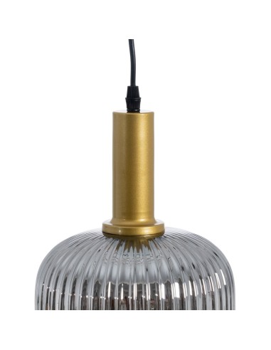 Lámpara de techo COVELL de cristal grisáceo,20 cm.