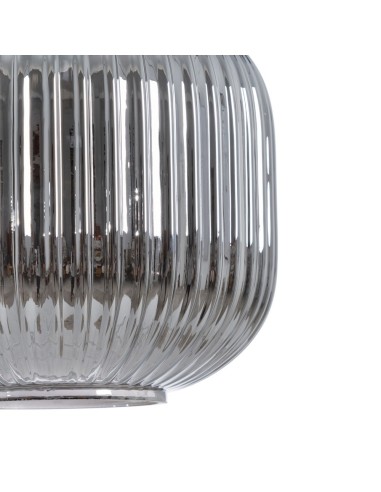 Lámpara de techo COVELL de cristal grisáceo,20 cm.