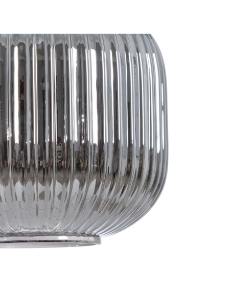 Lámpara de techo COVELL de cristal grisáceo,20 cm.