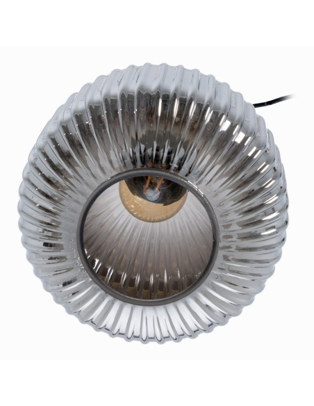 Lámpara de techo COVELL de cristal grisáceo,20 cm.