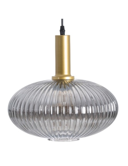 Lámpara de techo COVELL de cristal grisáceo,30 cm.