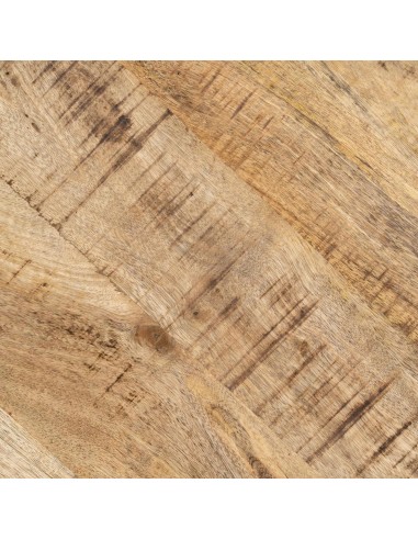 Mesa redonda ARGO de madera de mango y patas de...