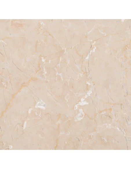 Mesa redonda ALCAUFAR em madeira e mármore crema Ø 120 cm.