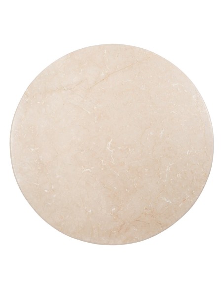Mesa redonda ALCAUFAR em madeira e mármore crema Ø 120 cm.