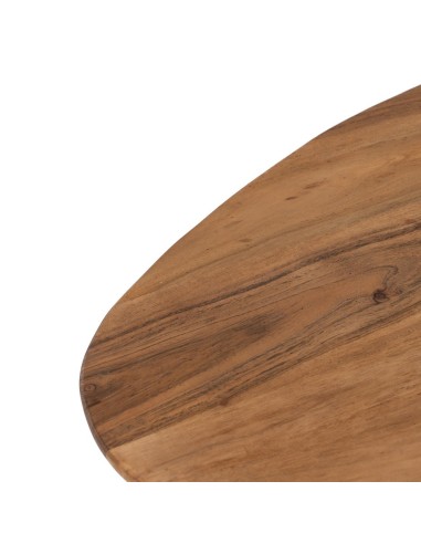 Conjunto YOAN de 2 mesas laterais em madeira de...