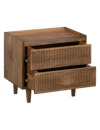 Mesita de noche Beyla de madera de Mango 45 x...