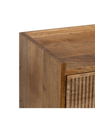 Mesita de noche Beyla de madera de Mango 45 x...