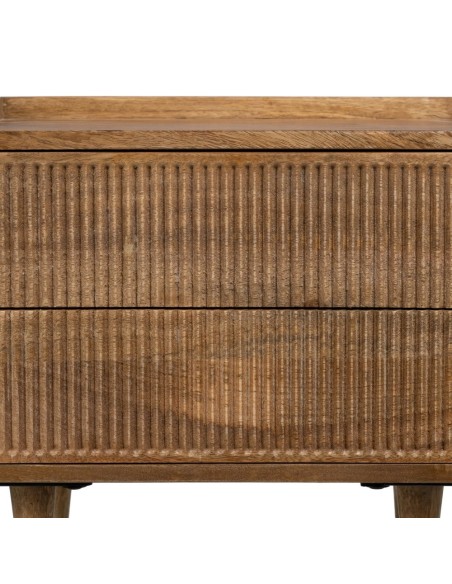 Mesita de noche Beyla de madera de Mango 45 x 30 x 40 cm.
