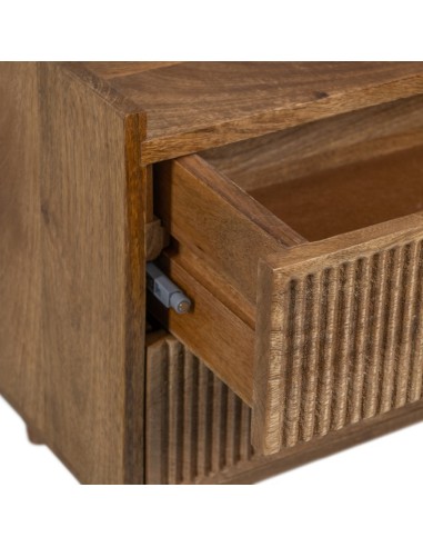 Mesita de noche Beyla de madera de Mango 45 x...