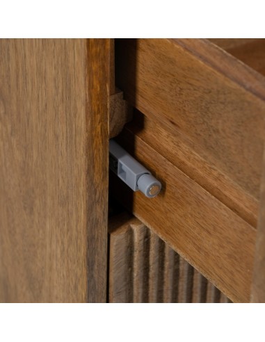 Mesita de noche Beyla de madera de Mango 45 x...