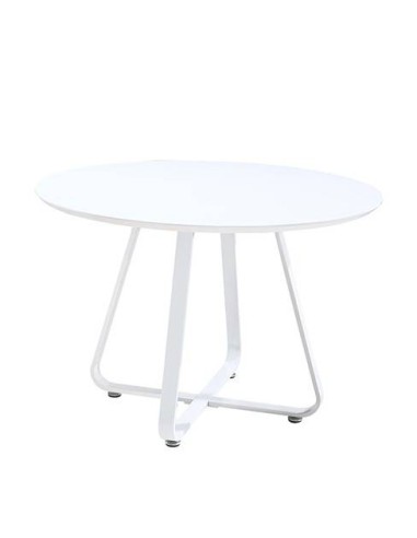 MESA redonda moderna KATI 110, blanco