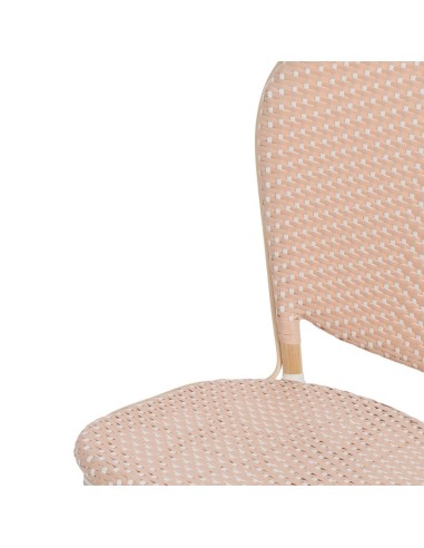 Silla FANTINE de ratán en beige.