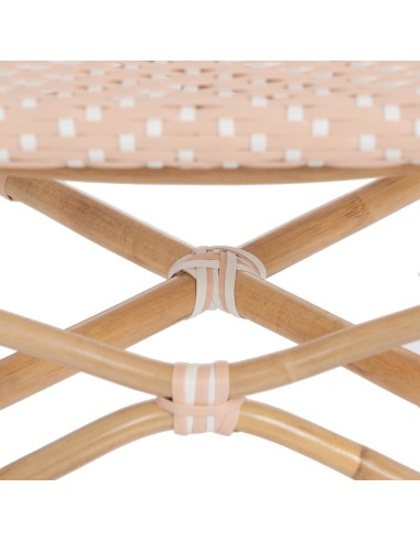 Silla FANTINE de ratán en beige.