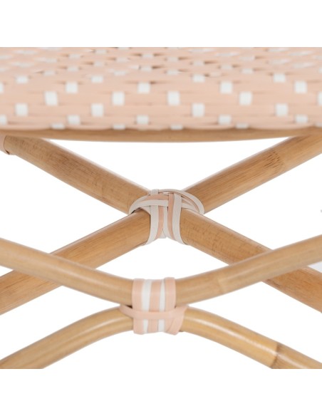 Silla FANTINE de ratán en beige.