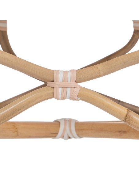 Silla FANTINE de ratán en beige.