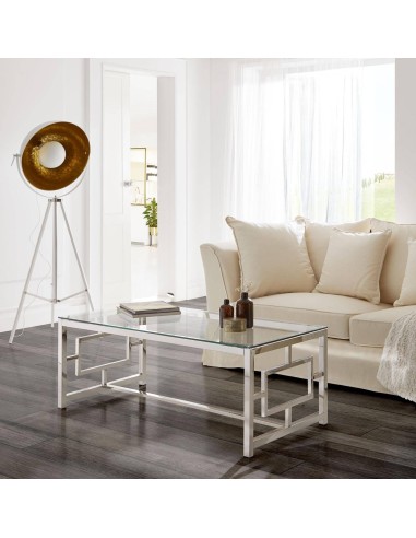 MESA DE CENTRO Geo 120, crista, acero