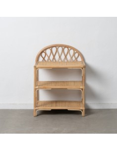Estantería ORMELA de ratán con acabado natural 60 x 41 cm.