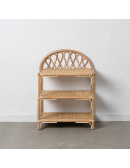 Estantería ORMELA de ratán con acabado natural 60 x 41 cm.