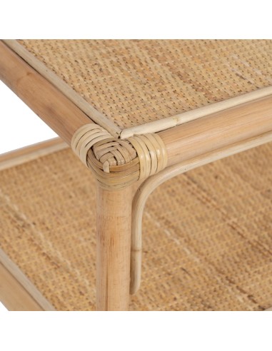 Estantería ORMELA de ratán con acabado natural...