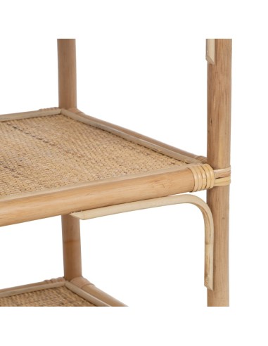 Estantería ORMELA de ratán con acabado natural...