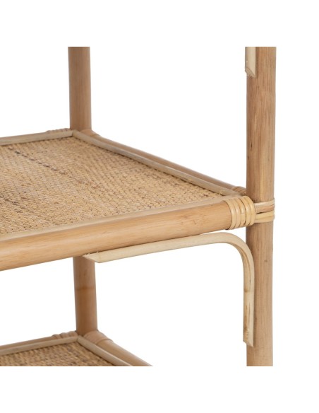Estantería ORMELA de ratán con acabado natural 60 x 41 cm.