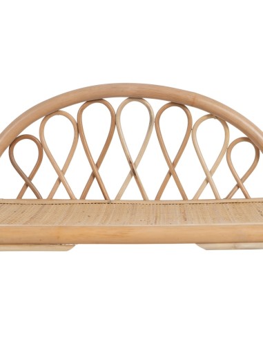 Estantería ORMELA de ratán con acabado natural...