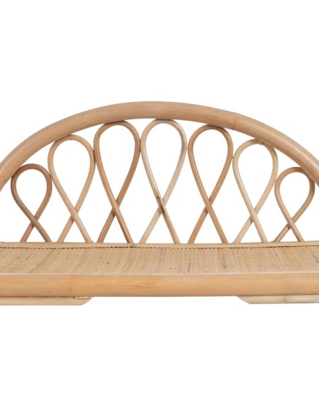 Estantería ORMELA de ratán con acabado natural 60 x 41 cm.